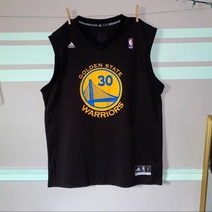Adidas Black Golden State Jersey #30 - Large